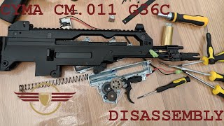 OLD SCHOOLHOW TO CYMA CM011 G36C Disassembly and take down [upl. by Frodi]