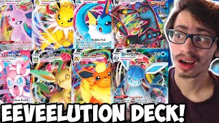 I Put All 8 Eeveelution VMAXs In 1 Deck amp This Is What Happened PTCGO [upl. by Naened847]