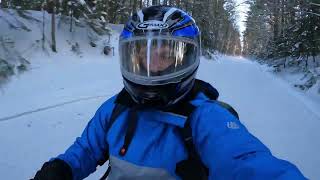 Snowmobile trip to Minocqua Wisconsin [upl. by Assenna613]