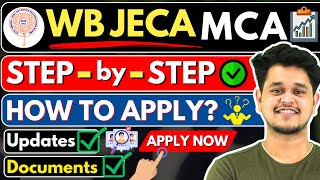 💥WB JECA 2024 How to Apply🤔WB JECA MCA Application Process For 2024🤩mca wbjeca2024 applynow [upl. by Analart]