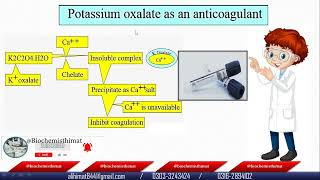 Anticoagulant Potassium oxalateAmmonium oxalate action mechanism uses advantages disadvantages [upl. by Jocelyne]