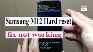 Samsung Galaxy M12 Hard reset fix not working when forgot pin code  gsm hung vu [upl. by Kcirad109]