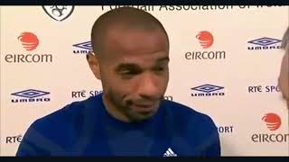 THIERRY HENRY INTERVIEW IRELAND VS FRANCE WORLD CUP 2010 PLAYOFF [upl. by Anirdnajela]