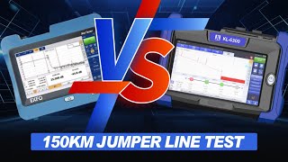 JILONG KL6300 VS EXFO MAX710B 丨150KM jumper line test [upl. by Aninad]