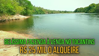 FAZENDA A VENDA NO TOCANTINS EM NOVO ACORDO 170KM PALMASTO [upl. by Kimball]