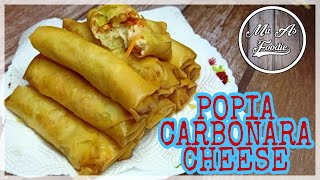 RESEPI POPIA CARBONARA CHEESE [upl. by Nanreit151]