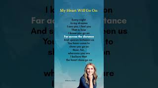 My Heart Will Go On lyrics CelineDionlyrics song [upl. by Amitak]