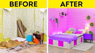 EXTREME ROOM MAKEOVER  Cool Home Decorating Hacks [upl. by Wellington]