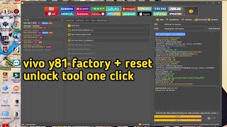 vivo y81 factory reset unlock tool ।। vivo y81 password frp unlock by unlock tool [upl. by Xonk]