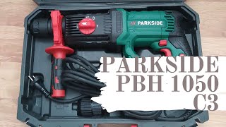 Test młotowiertarki Parkside PBH 1050 C3 [upl. by Anirdnaxela]