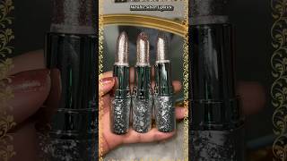 Metallic Silver Lipstick 🌟💄 Metallic blast💣  colour changing lipstick makeup viralshorts [upl. by Cate]