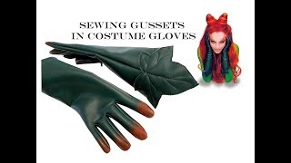 Sewing Finger Gussets On Gloves Tutorial [upl. by Keen544]