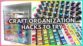 11 BEYOND CLEVER CRAFT ORGANIZATION HACKS YOUll WANT TO TRY [upl. by Rep254]