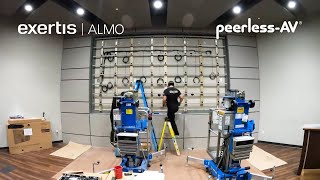 Exertis Almo INFiLED and PeerlessAV dvLED Video Wall Installation [upl. by Philipson977]