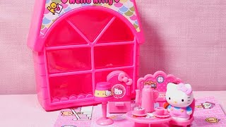 1 Minute Satisfying with Unboxing HELLO KITTY Petite House Set ASMR No Talking [upl. by Stortz]