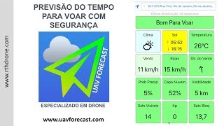 Quer saber o TEMPO antes de VOAR com seu DRONE Use o app UAV Forecast  Tutorial [upl. by Vittoria]