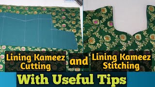 Lining Kameez Cutting and Stitching with Detailed Information [upl. by Saint742]