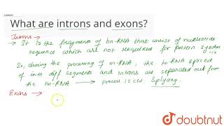 What are introns and exons [upl. by Drofxer]