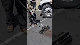 Innovative Mechanical Push Broom shorts cleanup construction [upl. by Raual77]