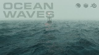 Create Realistic Ocean Waves in Cinema 4D amp Redshift and Blender [upl. by Zelle793]