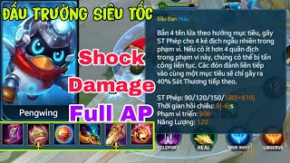 Pengwing Đấu Trường Siêu Tốc Full AP sốc Damage cực mạnh tăng gần 1000 AP với mỗi tên lửa skill 1 [upl. by Ladnyk212]