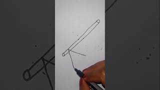 A For Axe Drawing Shorrts Reels Viral Technique Creativeart shortvideo [upl. by Ennahs]