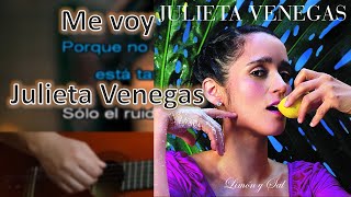 Me voy  Julieta Venegas  Karaoke Acústico [upl. by Coyle]