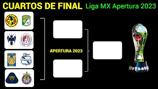 ASÍ se JUGARÁN los PARTIDOS de CUARTOS DE FINAL en la LIGUILA de la LIGA MX torneo APERTURA 2023 [upl. by Citron231]