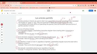 Les Articles Partitives [upl. by Renfred]