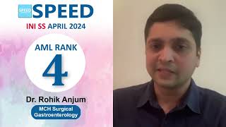 4th Rank AML INISS April 2024 MCH Surgical Gastroenterology Dr Rohik Anjum iniss [upl. by Kezer]