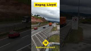 Hapag Lloyd Transportes BR 381 FERNÃO DIAS Atibaia SP Brazil rodoviabrazil shorts container [upl. by Llehsyt253]