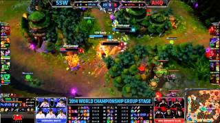 GER SSW vs AHQ  2014 World Championship Gruppe A und B W1D5 [upl. by Tamah]