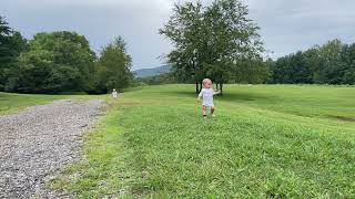 Twins explore the park [upl. by Lucho]