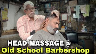 Asmr head massage  old school Indian barbershop 💈Neck cracking💈Ear crack [upl. by Stutman]