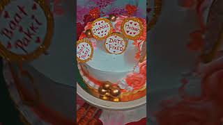 My Date Fixcake cakedecorating colourfullcake withoutfondantcake cakedesign cakedecoration [upl. by Anwahsit]