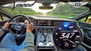 Bentley Continental GT Speed Breaking The Sound Barrier On The Autobahn [upl. by Eudoxia954]