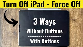 How to Turn Off iPad Pro in 3 Ways Very Easy [upl. by Lenka]