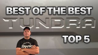 Toyota Tundra Top 5 Of All Time [upl. by Nnylarac]