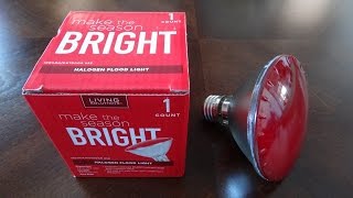 Walgreens 65watt PAR30 Red Flood Light Bulb [upl. by Collins911]