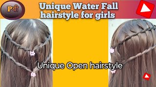 🔷 Unique WaterFall hairstyleShortOpen hairstyle ✅ [upl. by Ahgiela69]