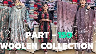 part  150  designer karachi woolen  velvet suits  premium wool collection2023 [upl. by Christabel943]