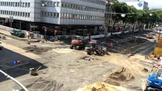 WimmelCity Baustelle an der Kasseler RathausKreuzung im Zeitraffer [upl. by Lorusso]