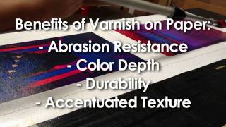 How to Varnish a Paper Giclee Print [upl. by Alakam]