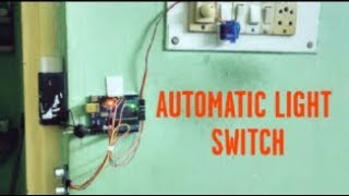 Motion sensor light switch  using servo [upl. by Asle]