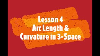 廣東話港數 Calculus III  Lesson 4  Arc Length and Curvature in 3Space [upl. by Fedirko261]