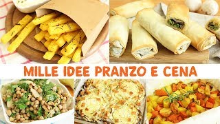 MILLE IDEE PRANZO E CENA Ricette Facili e Leggere  RICETTE E IDEE per tutti i gusti [upl. by Enilatan]