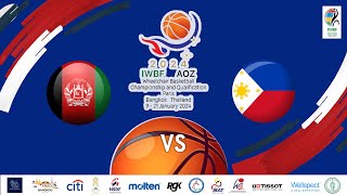 2024 IWBF Asia Oceania Championships I Mens I AFG VS PHI [upl. by Furmark586]