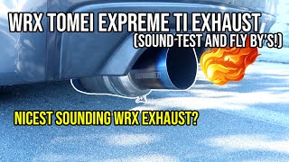 BAGGED WRX GETS A TOMEI EXPREME TI EXHAUST Sound Tests amp Driving [upl. by Nilved]