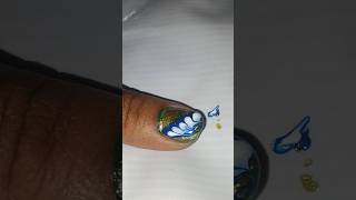 Easy flower nail art design naildesigns ytshorts [upl. by Katine]