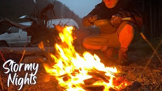 Another Rain Storm Closes Down The Camp  Van Life Canada [upl. by Obadias]